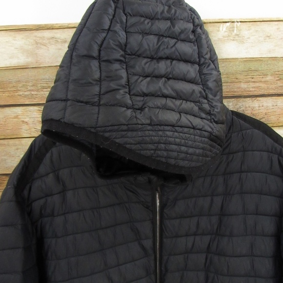 Karl Lagerfeld Black Hooded Puffer Jacket Men's XXL - Picture 7 of 16